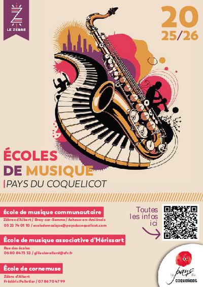 Plaquette écoles de musique 2025/2026